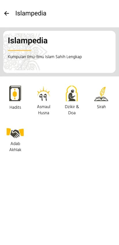 Tampilan Islampedia